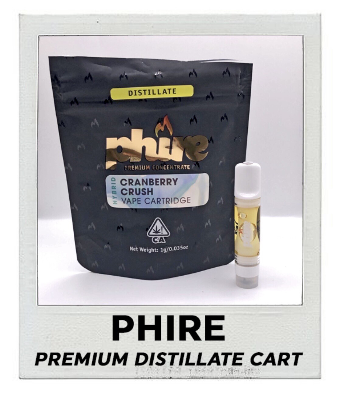 Phire premium distillate cart