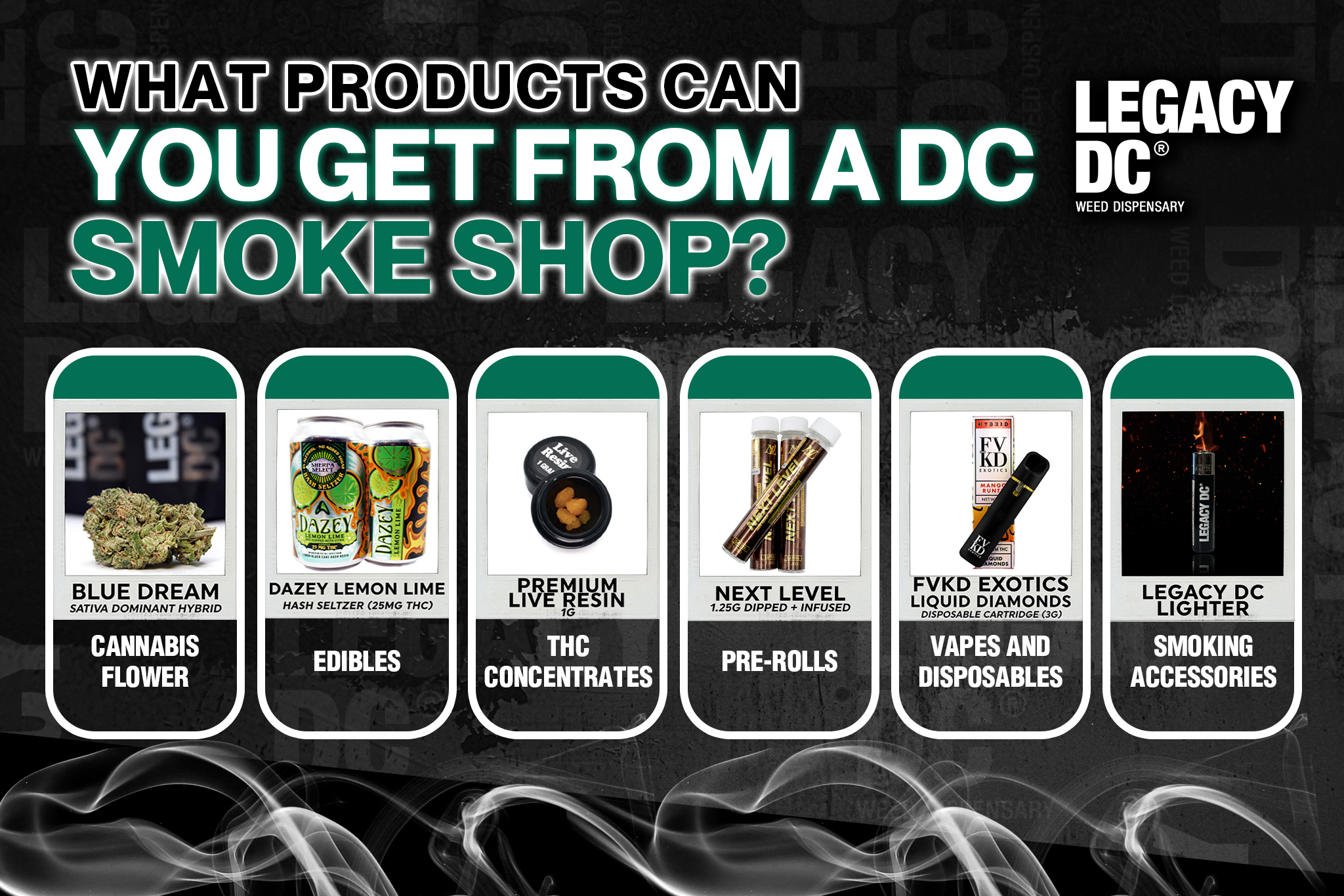 what products can you get from a dc smoke shop