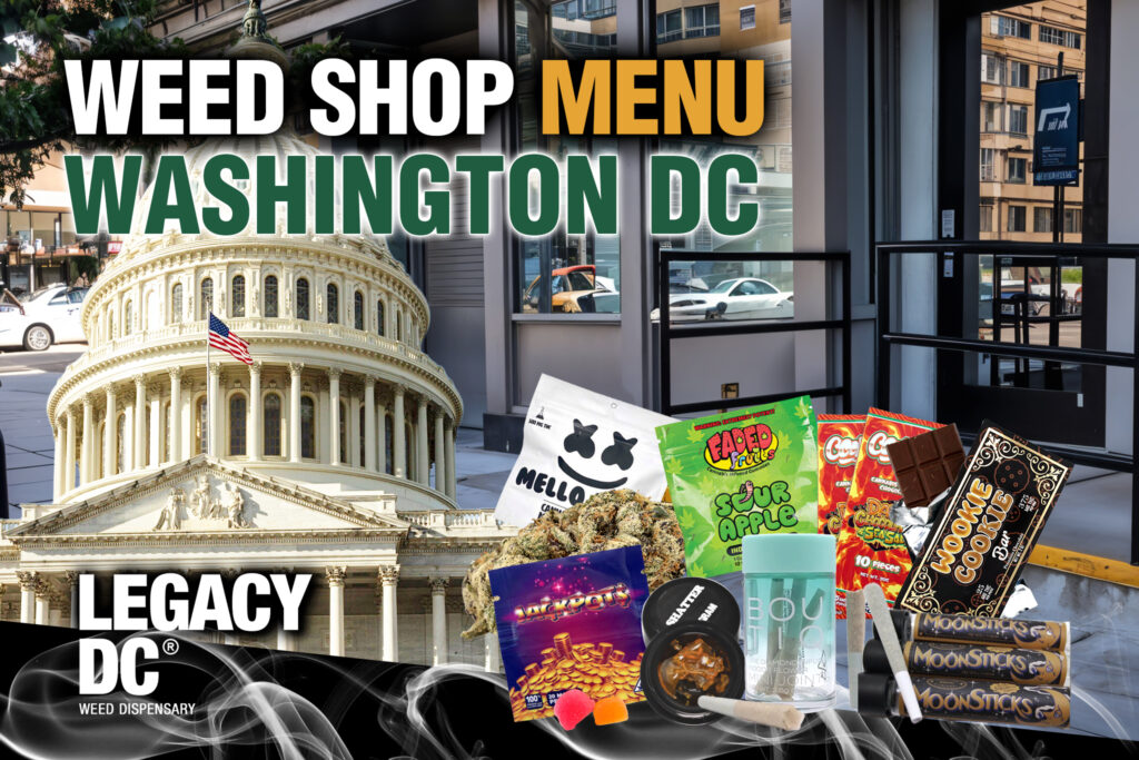weed shop menu washington dc